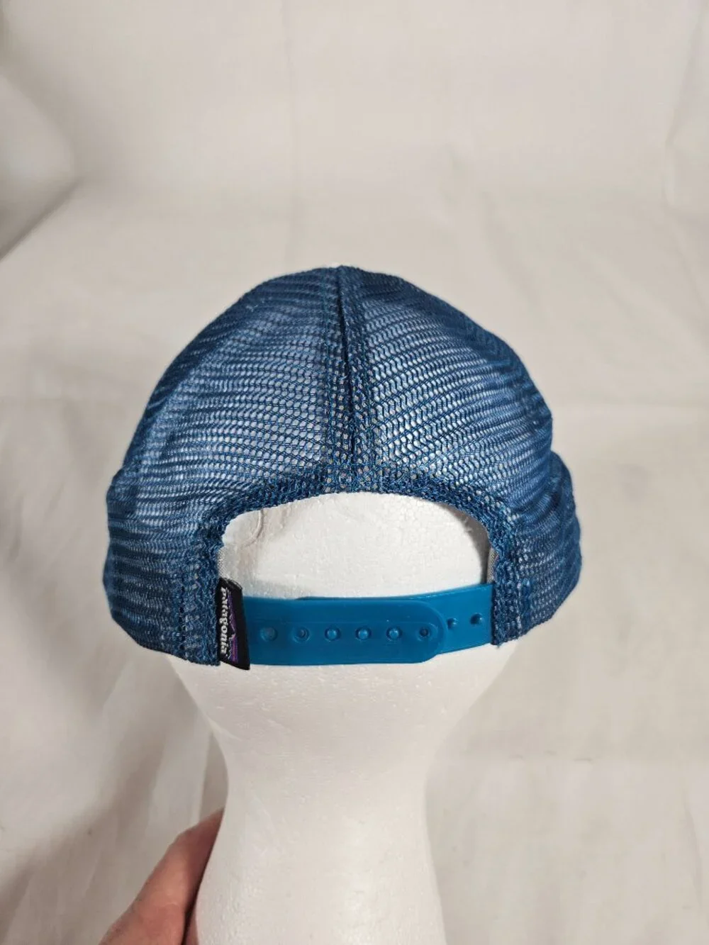 Patagonia 1973 Trucker's Hat White Blue Adjustable Snapback